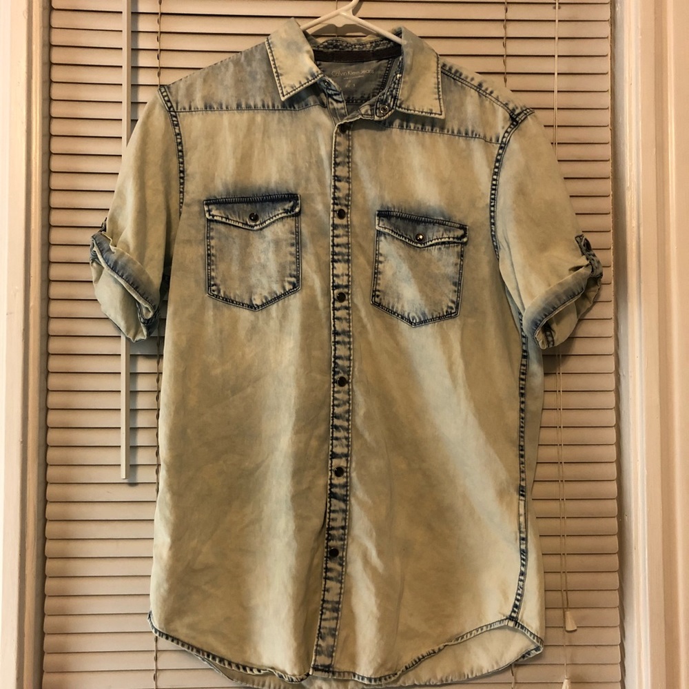 Calvin Klein Jeans Denim Short Sleeve Shirt SM